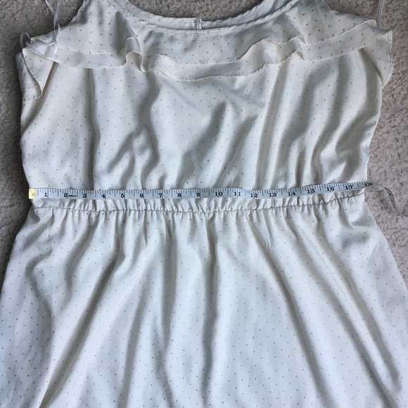 Lauren Conrad Spaghetti Strap Cream Dress size 16 - Picture 6 of 8